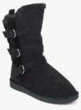 Carlton London Black Uggs Ankle Length Boots women