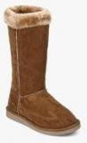 Carlton London Brown Ankle Length Boots Men