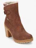 Carlton London Brown Ankle Length Boots women