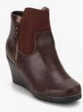 Carlton London Brown Heeled Boots women