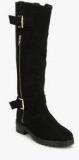 Carlton London Calf Length BLACK BOOTS Men