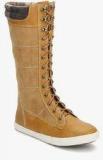 Carlton London Camel Calf Length Boots Women