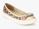 Carlton London Copper Metallic Belly Shoes Women