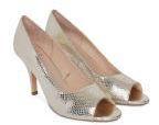 Carlton London Gold Solid Peep Toes Women