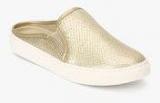 Carlton London Golden Metallic Lifestyle Shoes Women