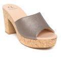 Carlton London Grey Solid Sandals Women