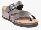 Carlton London Gunmetal Toned Solid Wedges Women