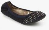 Carlton London Navy Blue Embellished Belly Shoes women