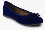 Carlton London Navy Blue Solid Belly Shoes women