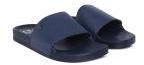 Carlton London Navy Blue Solid Sliders Men