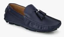 Carlton London Navy Blue Tassel Moccasins men