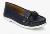 Carlton London Navy Blue Tassel Moccasins women