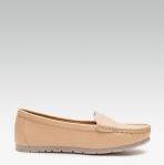 Carlton London Nude Synthetic Loafers Women