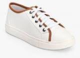 Carlton London Off White Casual Sneakers Women