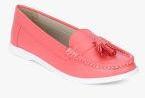 Carlton London Pink Tassel Moccasins Women