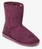 Carlton London Purple Ankle Length Boots Women