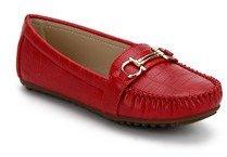 Carlton London Red Moccasins women