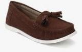 Carlton London Rust Tassel Moccasins women