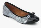 Carlton London Silver Colourblocked Ballerinas Women