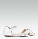 Carlton London Silver Open Toe Flats Women