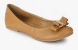 Carlton London Tan Bow Belly Shoes women