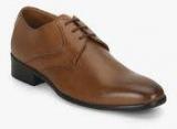 Carlton London Tan Derby Formal Shoes Men