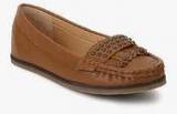 Carlton London Tan Fringes Moccasins women