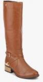 Carlton London Tan Knee Length Boots Women