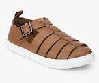 Carlton London Tan Sandals Men