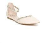 Carlton London Women Cream Coloured Studded Ballerinas