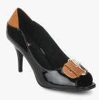 Catwalk Black Peep Toes Women