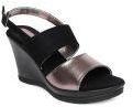 Catwalk Black Synthetic Regular Wedges Women