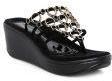 Catwalk Black Synthetic Wedges Women