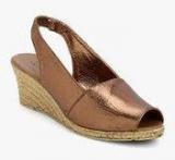 Catwalk Bronze Textured Wedges women