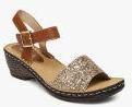 Catwalk Brown Solid Sandals Women