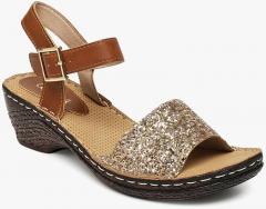 Catwalk Brown Solid Sandals women