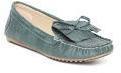 Catwalk Green Croc Textured Loafers Women