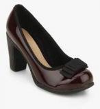 Catwalk Maroon Bow Belly Shoes Women