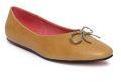 Catwalk Tan Brown Solid Ballerinas Women