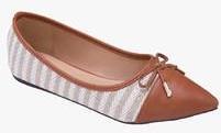 Ceriz Brown Belly Shoes women