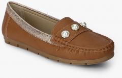 Ceriz Camel Brown Moccasins women