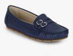 Ceriz Navy Blue Regular Loafers Women