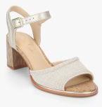 Clarks Beige Solid Sandals Women