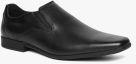 Clarks Black Leather Slip On Shoes Men