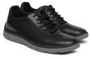 Clarks Black Tunsil Ridge Leather Sneakers Men