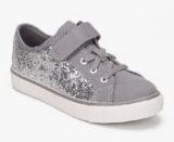 Clarks Brillprize Silver Glitter Sneakers girls