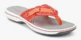 Clarks Brinkley Quade Orange Sandals women