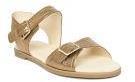 Clarks Bronze Open Toe Flats Sandals Women