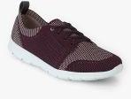 Clarks Burgundy Casual Sneakers Women