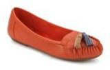 Clarks Clovelly Way Orange Moccasins Women